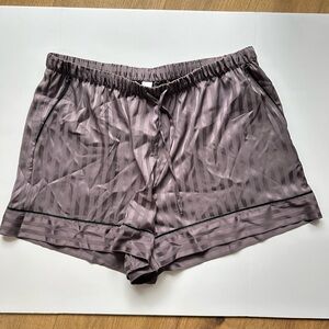 Women's Muted Purple/Gray Striped Sleep Shorts